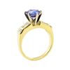 Image 4 : 2.93 ctw Blue Sapphire And Diamond With Elevated Shoulders - 18KT Yellow Gold