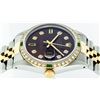 Image 6 : Rolex Mens 2 Tone Brown Diamond & Emerald Oyster Perpetual Datejust Wristwatch