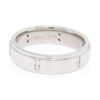 Image 1 : Men's Scott Kay Platinum .24 ctw Channel Diamond Solid Wide Wedding Band Ring