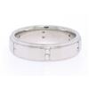 Image 2 : Men's Scott Kay Platinum .24 ctw Channel Diamond Solid Wide Wedding Band Ring