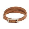 Image 1 : Hermes Natural Vachetta Leather Hapi 3 Multi Tour Bracelet