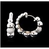 Image 2 : 0.28 ctw Diamond Earrings - 14KT White Gold