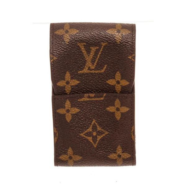 Louis Vuitton Brown Monogram Canvas Cigarette Case Clutch