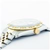Image 9 : Rolex 2T Blue Vignette Pyramid Diamond Oyster Perpetual Datejust 36MM