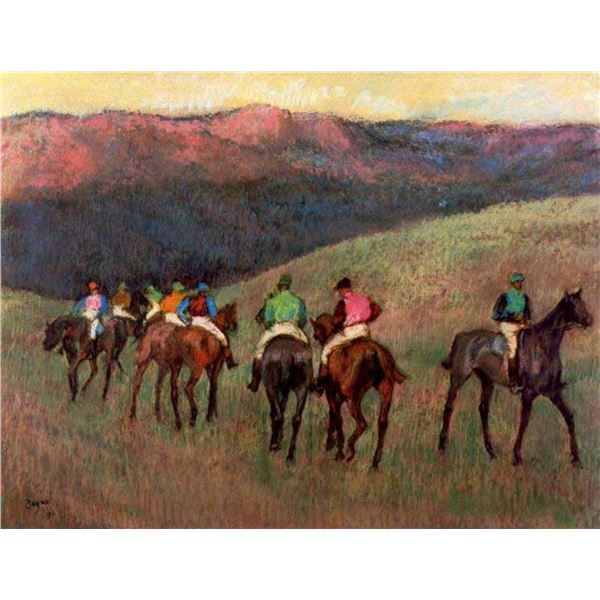 Edgar Degas - Jockeys In Training