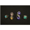 Image 4 : Set of 4 Native American Silver Rings