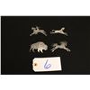 Image 1 : Set Of 4 Native American Pins And Broaches