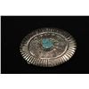 Image 3 : Set Of 2 Navajo Sterling & Turquoise Belt Buckles