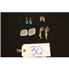 Image 1 : Set Of 4 Plateau/Woven Earrings