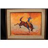 Image 2 : George Flett Original Painting of Bronc Rider