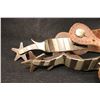 Image 1 : Unmarked Texas Style Silver Overlay Spurs