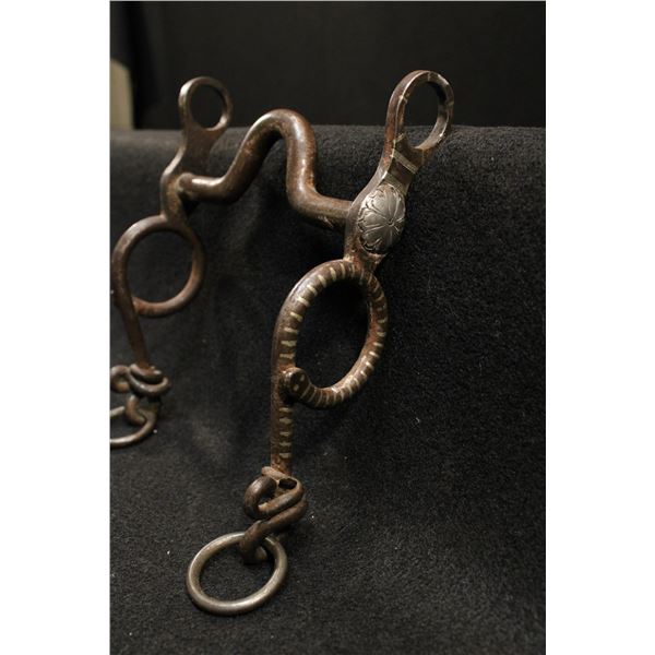 "CM" Marked Silver Inlay & Overlay Snake Bit