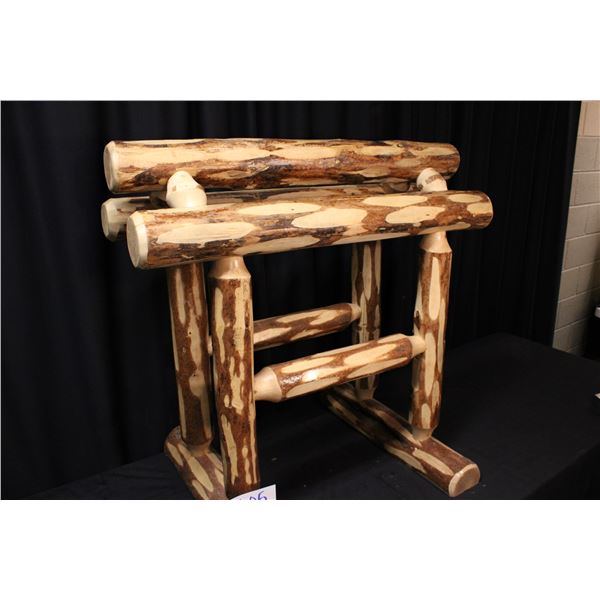Lodge Pole Pine Saddle Stand