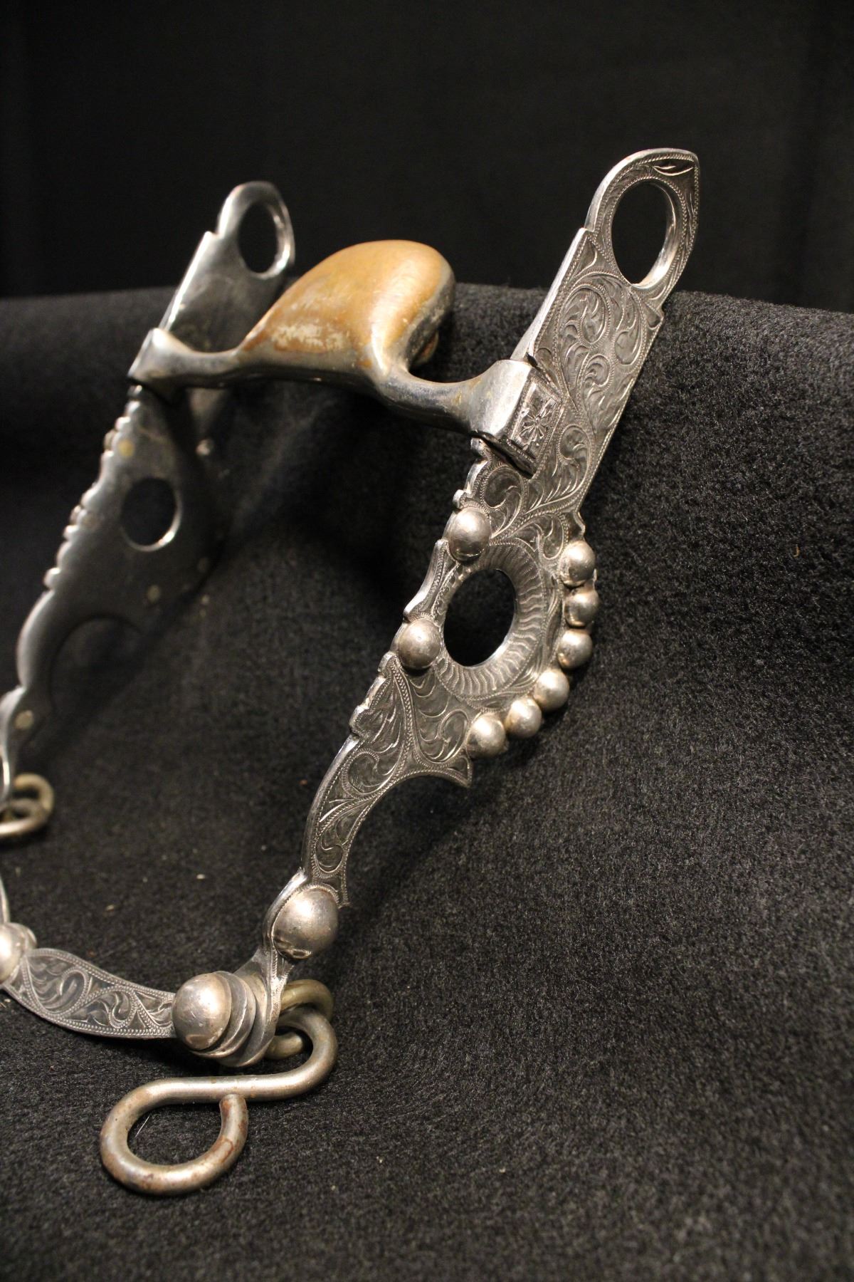 Unmarked Silver Overlay Bit