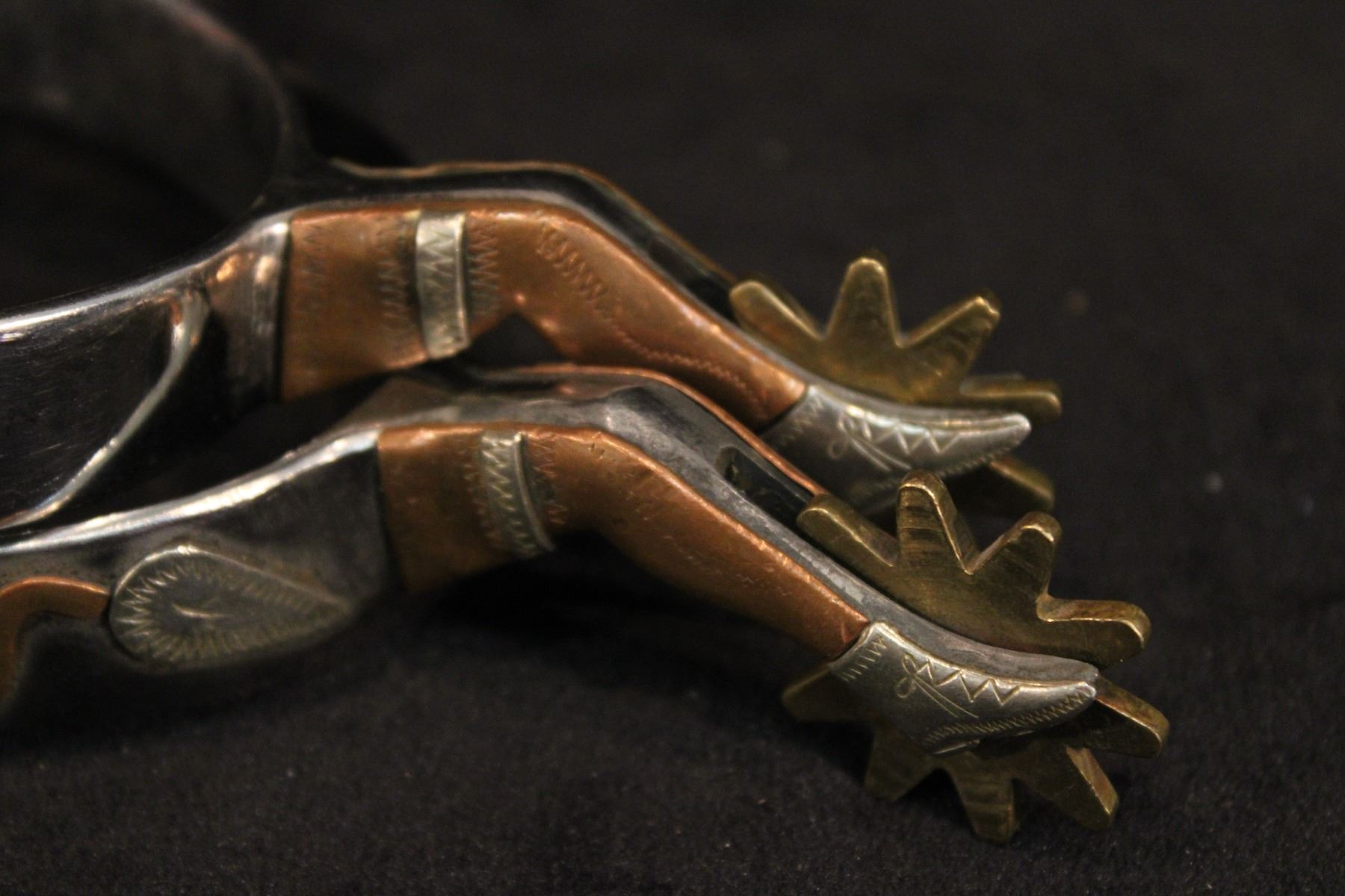 Winchester "Gal Leg" Copper & Brass Spurs