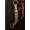 Image 5 : Unmarked Early Silver Inlay Bit w/Headstall