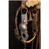 Image 3 : Unmarked Silver Inlay Bit w/Old Rolled Leather Headstall