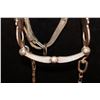 Image 6 : Unmarked Silver Inlay Bit w/Old Rolled Leather Headstall