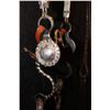 Image 4 : Unmarked Blued Steel Silver Mounted Bit w/Mexico Silver Mounted Headstall