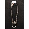 Image 1 : J.R. Silver Inlay & Overlay Bit w/Sliding Ear Headstall w/Braided Rawhide