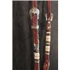 Image 4 : J.R. Silver Inlay & Overlay Bit w/Sliding Ear Headstall w/Braided Rawhide