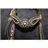 Image 2 : Unmarked Silver Mounted Kissing Birds Bit w/Studded Headstall & Reins