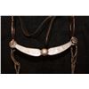 Image 8 : Unmarked Silver Mounted Kissing Birds Bit w/Studded Headstall & Reins