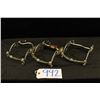 Image 1 : Three Unmarked Silver Overlay Using Bits;