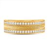 Image 2 : Round Diamond Wedding Wheat Band Ring 1/2 Cttw 14KT Yellow Gold
