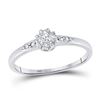 Diamond Solitaire Bridal Wedding Engagement Ring 1/20 Cttw 10KT White Gold