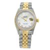 Rolex Pre-owned 36mm Mens White MOP Two Tone