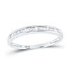 Baguette Diamond Wedding Anniversary Band 1/6 Cttw 10KT White Gold