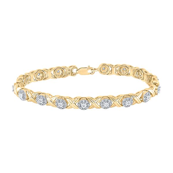 Round Diamond Fashion Bracelet 5/8 Cttw 10KT Yellow Gold