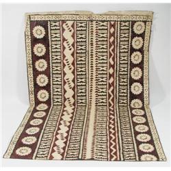 A PACIFIC ISLAND BARK CLOTH (tapa)