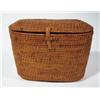 Image 1 : A FINE WOVEN CANE BASKET