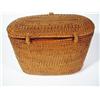 Image 5 : A FINE WOVEN CANE BASKET