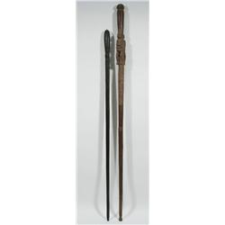 TWO MASSIM WALKING STICKS