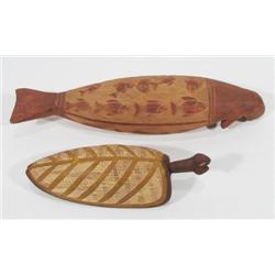 TWO YOLNGU SCULPTURES