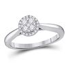 Diamond Fashion Cluster Ring 1/4 Cttw 14KT White Gold