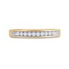 Image 2 : Round Diamond I Love You Band 1/5 Cttw 10KT Yellow Gold
