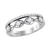 Image 1 : Round Diamond Band Ring 1/2 Cttw 10KT White Gold