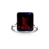 Image 1 : Genuine 7 ctw Garnet Ring 14KT White Gold - REF-50P2H