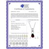 Image 2 : Genuine 1.50 ctw Garnet Necklace 14KT Rose Gold - REF-35A4K
