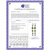 Image 2 : Genuine 7.8 ctw Peridot Earrings 14KT White Gold - REF-46V3W
