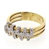 Image 1 : Natural 0.36 CTW Diamond Ring 14K Two Tone Yellow Gold - REF-54K9R