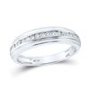Image 3 : His Hers Diamond Solitaire Matching Wedding Set 7/8 Cttw 14kt White Gold