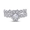 Image 4 : Diamond Bridal Wedding Ring Band Set 3/4 Cttw 14kt Two-tone Gold