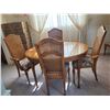 Image 1 : Sklar Peppler - Antique Dining Table w/ 6 Chairs & 2 Leafs
