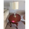Image 2 : Antique Side Table with Lamp - J.W.Woodcraft, Genuine Handcrafted Furniture, Canadian Made