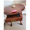 Image 3 : Antique Side Table with Lamp - J.W.Woodcraft, Genuine Handcrafted Furniture, Canadian Made